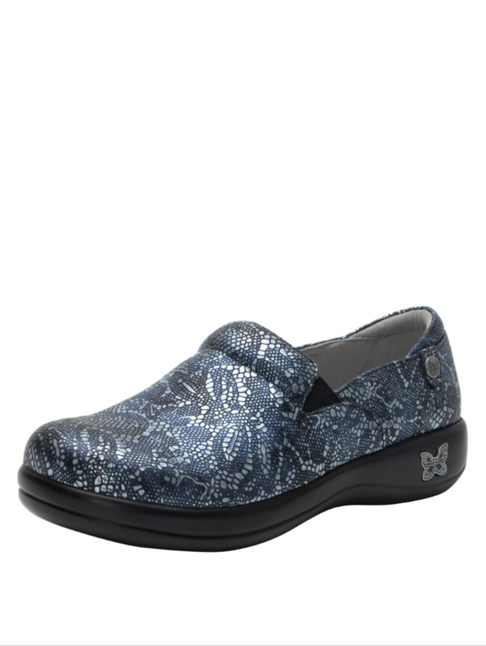 ALEGRIA women's keli shoes in pewter lace Size 41 NWOB